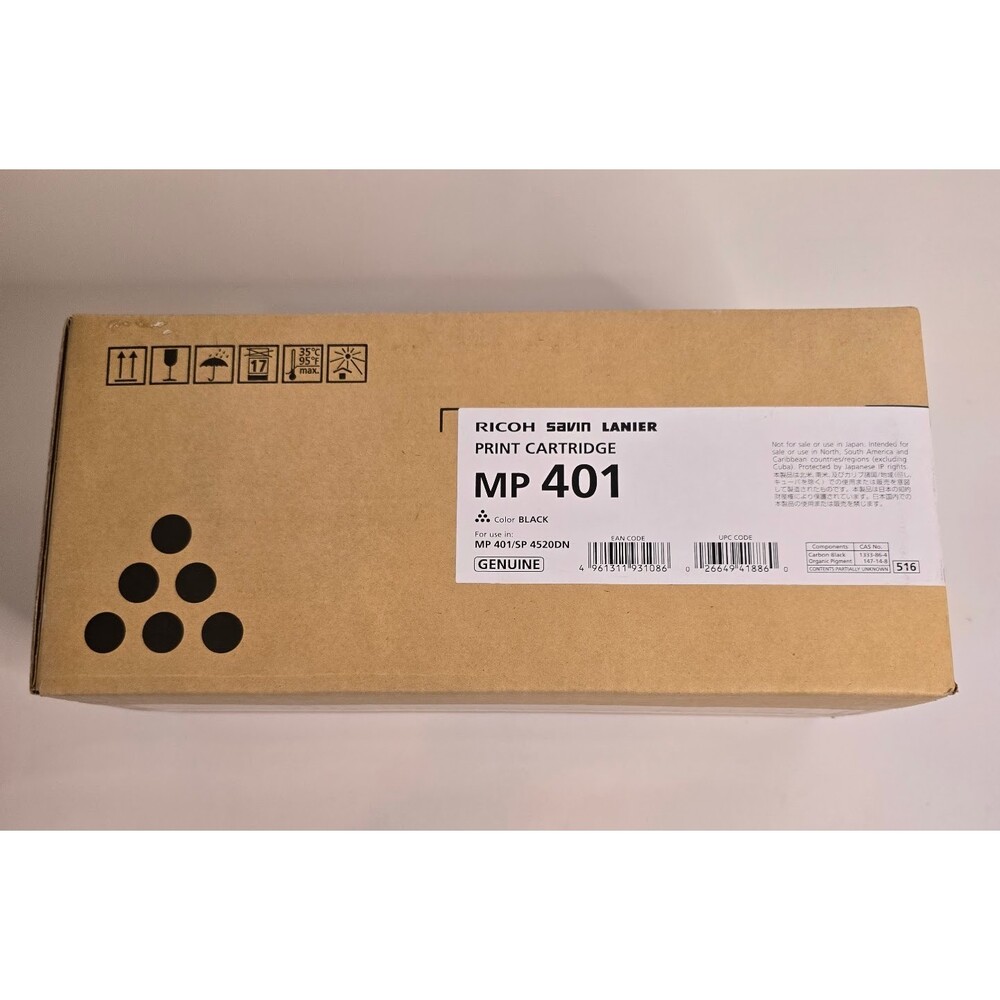 Genuine Toner Ricoh/Savin/Lanier Black MP401 Printer 841886/MP 401/SP 452DN